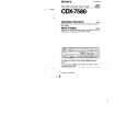 SONY CDX-7580 Owners Manual SONY CDX-7580 Owners Manual