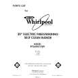 WHIRLPOOL RF360BXVF0 Parts Catalog WHIRLPOOL RF360BXVF0 Parts Catalog