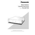 PANASONIC WJSX150 Owners Manual PANASONIC WJSX150 Owners Manual