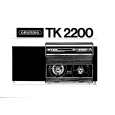 GRUNDIG TK2200 Owners Manual GRUNDIG TK2200 Owners Manual