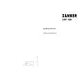 ZANKER ZKF180 (PRIVILEG) Owners Manual ZANKER ZKF180 (PRIVILEG) Owners Manual