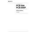 SONY PCB-600 Service Manual SONY PCB-600 Service Manual