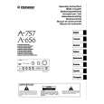 PIONEER A656 Owners Manual PIONEER A656 Owners Manual