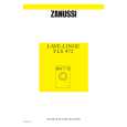 ZANUSSI FLS472 Owners Manual ZANUSSI FLS472 Owners Manual