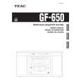 TEAC GF650 Owners Manual TEAC GF650 Owners Manual