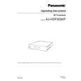 PANASONIC AJHDP2000 Owners Manual PANASONIC AJHDP2000 Owners Manual
