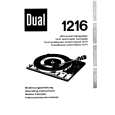DUAL 1216 Manual de Usuario DUAL 1216 Manual de Usuario