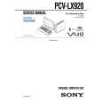 SONY PCVLX920 Service Manual SONY PCVLX920 Service Manual