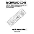 BLAUPUNKT RICHMOND CD45 Owners Manual BLAUPUNKT RICHMOND CD45 Owners Manual