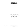 ZANUSSI ZOBK299SX Owners Manual ZANUSSI ZOBK299SX Owners Manual