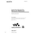 SONY NWMS11 Owners Manual SONY NWMS11 Owners Manual