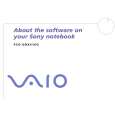 SONY PCG-GRX416G VAIO Software Manual SONY PCG-GRX416G VAIO Software Manual