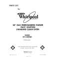 WHIRLPOOL SF315EERW0 Parts Catalog WHIRLPOOL SF315EERW0 Parts Catalog