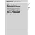 PIONEER DEH-P5800MP Owners Manual PIONEER DEH-P5800MP Owners Manual