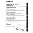 HITACHI CPX320W Owners Manual HITACHI CPX320W Owners Manual