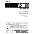 TEAC V3010 Owners Manual TEAC V3010 Owners Manual