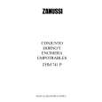 ZANUSSI ZHM741PN/1 Owners Manual ZANUSSI ZHM741PN/1 Owners Manual