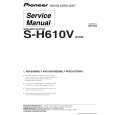 PIONEER S-H610V/XCN5 Service Manual PIONEER S-H610V/XCN5 Service Manual