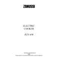 ZANUSSI ZCE630X Owners Manual ZANUSSI ZCE630X Owners Manual