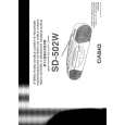 CASIO SD502 Owners Manual CASIO SD502 Owners Manual