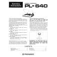PIONEER PL-640 Owners Manual PIONEER PL-640 Owners Manual