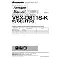 PIONEER VSX-D811S-S/MYXJI Service Manual PIONEER VSX-D811S-S/MYXJI Service Manual