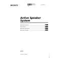 SONY SA-S1 Owners Manual SONY SA-S1 Owners Manual