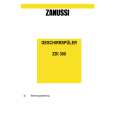 ZANUSSI ZDI300X Owners Manual ZANUSSI ZDI300X Owners Manual