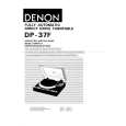 DENON DP-37F Owners Manual DENON DP-37F Owners Manual