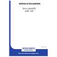 ARTHUR MARTIN ELECTROLUX ASF245 Owners Manual ARTHUR MARTIN ELECTROLUX ASF245 Owners Manual