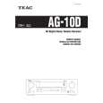 TEAC AG-10D Owners Manual TEAC AG-10D Owners Manual