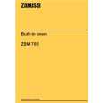 ZANUSSI ZBM755N Owners Manual ZANUSSI ZBM755N Owners Manual