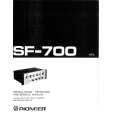 PIONEER SF700 Owners Manual PIONEER SF700 Owners Manual