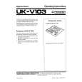 PIONEER UK-V103 Owners Manual PIONEER UK-V103 Owners Manual