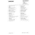 SIEMENS RW666 Service Manual SIEMENS RW666 Service Manual