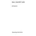 AEG Favorit 5450 I DB Owners Manual AEG Favorit 5450 I DB Owners Manual