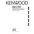 KENWOOD HM-L700 Owners Manual KENWOOD HM-L700 Owners Manual