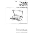 TECHNICS SL-DD33 Owners Manual TECHNICS SL-DD33 Owners Manual