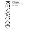 KENWOOD KET-1000 Owners Manual KENWOOD KET-1000 Owners Manual