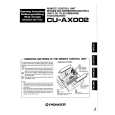 PIONEER CU-AX002 Owners Manual PIONEER CU-AX002 Owners Manual