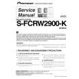 PIONEER S-FCRW2900-K/XTWUC Service Manual PIONEER S-FCRW2900-K/XTWUC Service Manual