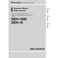 PIONEER DEH-1600/XU/UC Owners Manual PIONEER DEH-1600/XU/UC Owners Manual