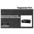 GRUNDIG TG41 Owners Manual GRUNDIG TG41 Owners Manual