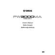 YAMAHA PW3000MA Owners Manual YAMAHA PW3000MA Owners Manual