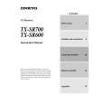 ONKYO TXSR700 Owners Manual ONKYO TXSR700 Owners Manual