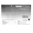 YAMAHA T-700 Owners Manual YAMAHA T-700 Owners Manual