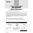 TOSHIBA RD-85DTSB Quick Start TOSHIBA RD-85DTSB Quick Start