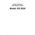 ELECTROLUX EK5020 Owners Manual ELECTROLUX EK5020 Owners Manual