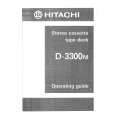 HITACHI D-3300M Owners Manual HITACHI D-3300M Owners Manual