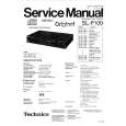 TECHNICS SLP100 Service Manual TECHNICS SLP100 Service Manual